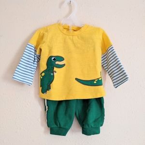 18 Month Boys Dinosaur Outfit Set
